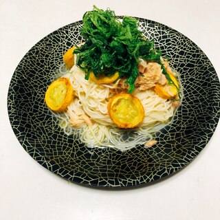 夏にぴったり♫冷製そうめんパスタ！カッペリーニ風